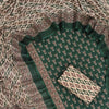 Jaipuri Ikat Diamond & Ornamental Buti Pure Cambric Cotton Unstitched Dress Material