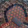 Royal Indigo & Crimson Ajrakh Star Mandala Pure Cambric Cotton Dress Material Set