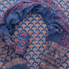 Traditional Print Handblock Cotton Dress Fabric with Kota Doria Dupatta