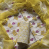 Kalamkari Cotton Unstitched Suit with Kota Doria Dupatta
