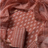 Elegant Pure Cotton Hand Block Print Dress Material with Kota Doria Dupatta