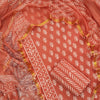 Elegant Pure Cotton Hand Block Print Dress Material with Kota Doria Dupatta