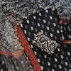 Jet Black, Rust Red & Off-White Floral Booti Hand-Block Printed Cotton Unstitched Suit Set with Kota Doria Dupatta