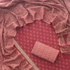 Brick Red & Dusty Green Floral Booti Hand-Block Printed Pure Cotton Unstitched Suit Set