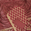 Wine Red & Ivory Floral Booti Block Printed Cotton Unstitched Dress Material