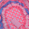 Candy Pink Paisley & Bandhani Grid Hand Block Printed Cotton Dress Material Set