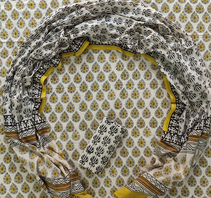 Traditional Print Handblock Cotton Dress Fabric – Khatri Creations