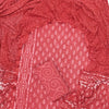 Coral Rose Hand Block Printed Cotton Dress Material Set