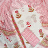 🌸 Rose Blush Hand Block Print Cotton Dress Material Set 🌸