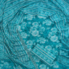 Ethnic Weaves Teal Floral Pure Cotton Dress Material