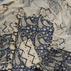 Traditional Indigo Paisley Hand-Block Printed Pure Cambric Cotton Unstitched Dress Material