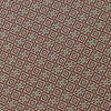 Terracotta Red & Cream Geometric Jaal Cotton Unstitched Suit Set