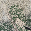 Forest Green & Off-White Floral Jaal Hand-Block Printed Pure Cotton Unstitched Suit Set with Cotton Dupatta
