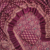 Wine Purple & Peach Floral Kaleidoscope Hand-Block Printed Pure Cotton Unstitched Suit Set