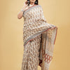 Cotton Petals - Soft and Delicate Floral Hand Block Print Cotton Saree