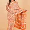 Block Bloom - Vibrant Color Bagru Print Cotton Saree