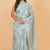 Cotton Petals - Soft and Delicate Floral Hand Block Print Cotton Saree