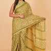 Bloom in Cotton - Fresh and Elegant Floral Print Cotton Saree