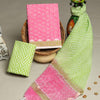 Hand Block Printed Cotton Dress Materials  with Kota Doria Dupatta