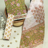 Cotton Whimsy - Elegant Pure Cotton Dress Material with Kota Doria Dupatta