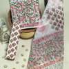 Jaipuri Block Print Cotton Dress Set with Kota Doria Dupatta