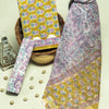 Floral Delight Cotton Fabric Set with Kota Doria Dupatta