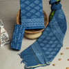 Elegant Pure Cotton Hand Block Print Dress Material with Kota Doria Dupatta