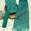 Pastel Perfection Cotton Dress Set with Kota Doria Dupatta