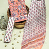 Soft Floral Print Cotton Suit Fabric with Kota Doria Dupatta