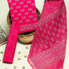 Jaipuri Block Print Cotton Dress Set with Kota Doria Dupatta