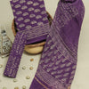 Traditional Print Handblock Cotton Dress Fabric with Kota Doria Dupatta