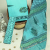 Designer Printed Cotton Dress Set with Kota Doria Dupatta