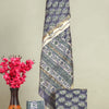 Block Bloom - Vibrant Color Maheshwari Silk Dress Material