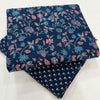 Floral Cotton Running Material – Elegant & Lightweight Fabric for Dressmaking