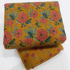 Floral Cotton Running Material – Elegant & Lightweight Fabric for Dressmaking