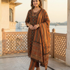Luxury Cotton Kurta Set - Block Print & Embroidered Detailing