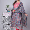 Floral Fusion Anarkali - A Symphony of Colors