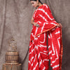 Sanganeri Printed Pure Cotton Saree with Elegant Zari Border