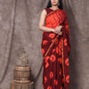 Sanganeri Printed Pure Cotton Saree with Elegant Zari Border