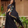 Sanganeri Printed Pure Cotton Saree with Elegant Zari Border