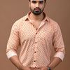 Urban Luxe Weave: Timeless Comfort Full Sleeve Cotton Shirt