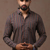 Urban Luxe Weave: Premium Cotton Sleeve Shirt