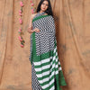 Khatri Creations Block Print Cotton Saree – Soft Cotton, Elegant Drapes
