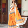Khatri Creations Block Print Cotton Saree – Soft Cotton, Elegant Drapes