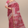 Authentic Sanganeri Printed Maheshwari Cotton Silk Saree