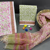 Pastel Perfection Cotton Dress Set with Kota Doria Dupatta
