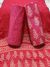 KC10294 - Cotton Dress Material with Chiffon Dupatta (Pink)