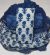 Beautiful Hand Block Dabu Indigo Print Cotton Dress Material with Chiffon Dupatta - KC10943