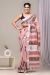 Linen Cotton Saree with Beautiful Silver Zari Border - KC180097
