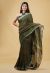 Linen Cotton Saree with Beautiful Silver Zari Border - KC180173